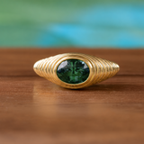 The Clara with a Oval Sapphire