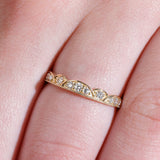 Diamond Milgrain Band