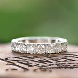 White Gold Wide Diamond Band