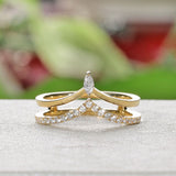 Double Chevron Diamond Band