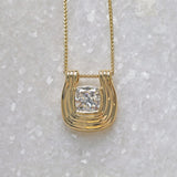 Art Deco Lab Grown Diamond Pendant