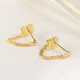 Double Chain Front-to-Back Earrings