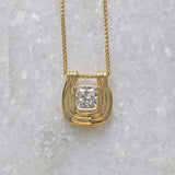 Art Deco Lab Grown Diamond Pendant