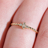 Baguette Diamond Stacker Ring