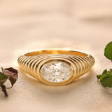 The Clara with Oval Diamond