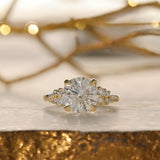Scattered Tulip with Round Diamond