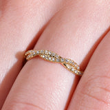 Pavé Diamond Braided Band