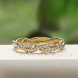 Pavé Diamond Braided Band