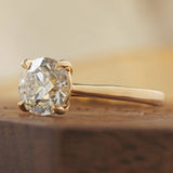 The Evangeline with Round in Yellow Gold