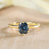 Goldie with Oval Cut Montana Sapphire