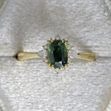 The Kayla with Green Sapphire