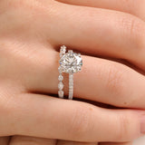 Shared Prong Marquise & Round Band